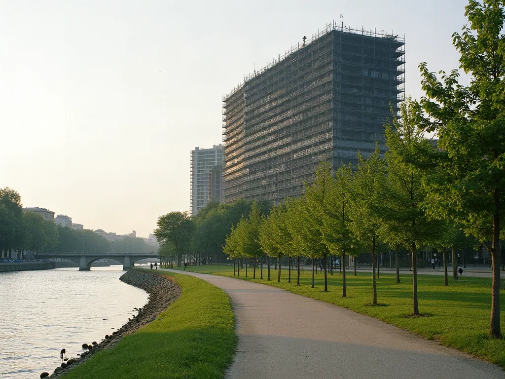Quartiers sensibles à Asnières-sur-Seine : ce qu'un acheteur doit vraiment savoir Bord de Seine en rénovation urbaine avec immeuble neuf en construction
