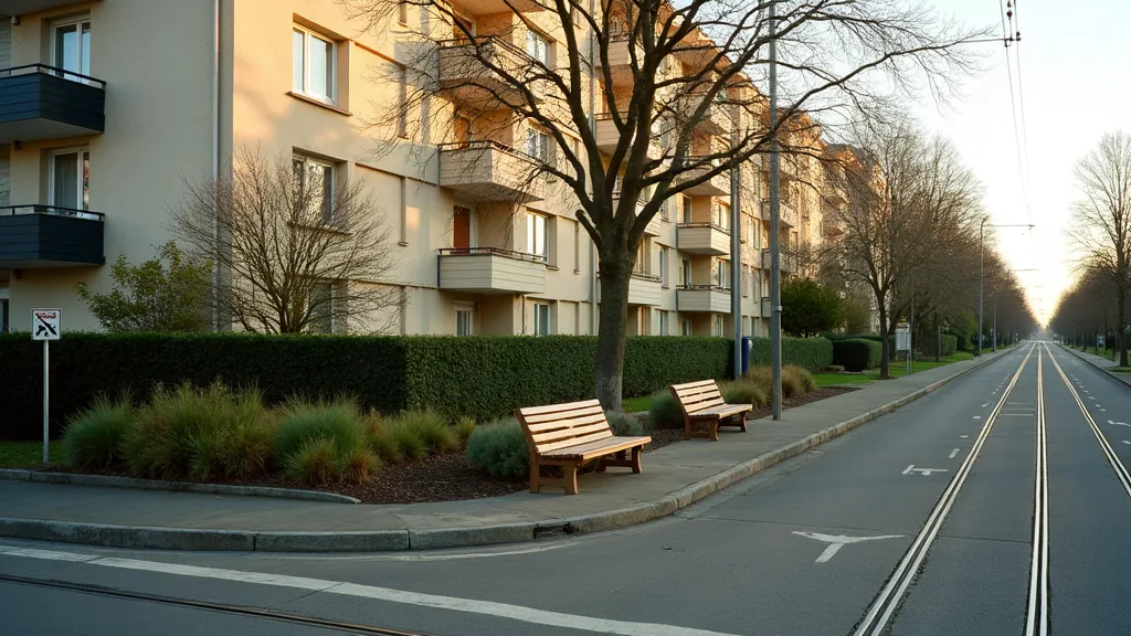 Quartiers sensibles à Asnières-sur-Seine : ce qu'un acheteur doit vraiment savoir Rue résidentielle et jardin public dans un quartier d'Asnières-sur-Seine l'après-midi